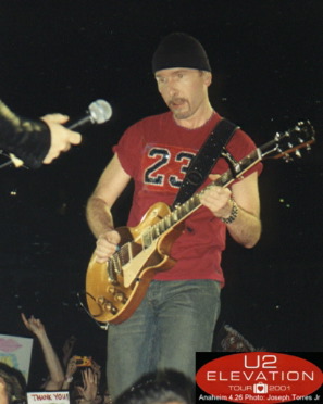 Edge plays the blues