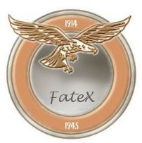 Luftwaffe tie clasp in bronze. Shown enlarged.