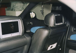 LCD's in headrests
