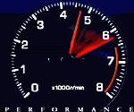 Sweeping speedometer