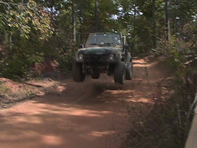 this is about 3 ft. in the air. this is also the 2nd jump!!
