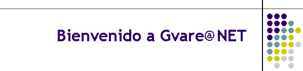 Bienvenido a Gvare@NET