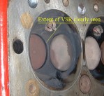Valve seat recession