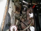 Turbo and manifold fitted to the engine