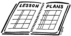 clip art of lesson plans