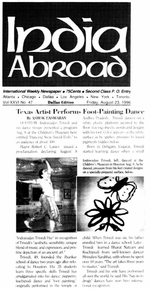 India Abroad Article