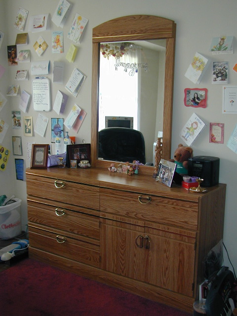 Chest of Drawers and Mirror