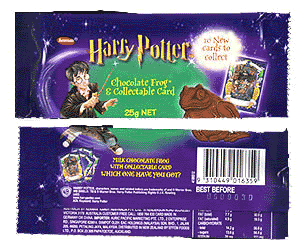 New chocolate frog pack