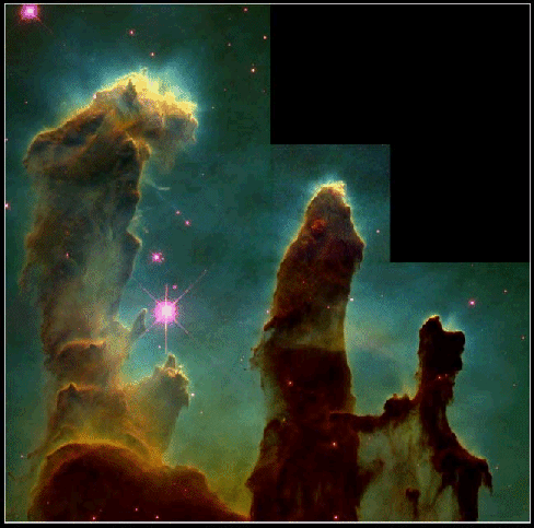 The Eagle Nebula: A center of star formation