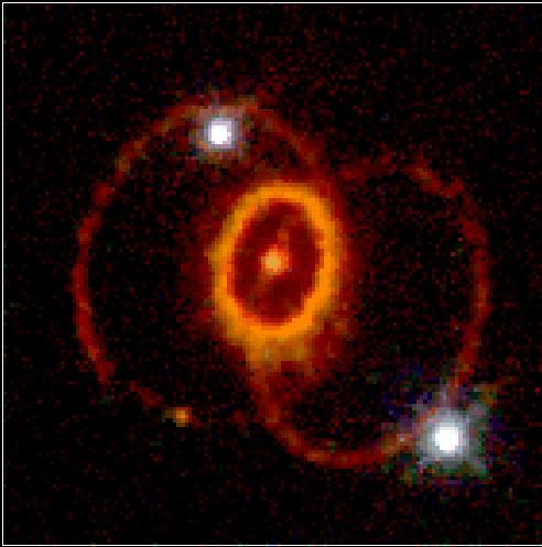 a supernova in the Large Magellanic Cloud