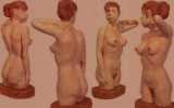 Krissy as Aphrodite, 1:3, acrylic on plaster