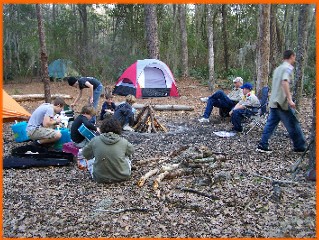 Campsite on Mixon's Hammock