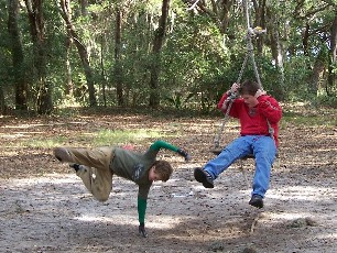 One had to watch out for the Wild Flying Chrises on primative Island