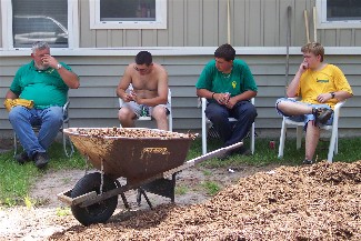 That Mulch Ain't Gonna' Spread Itself, Boys.