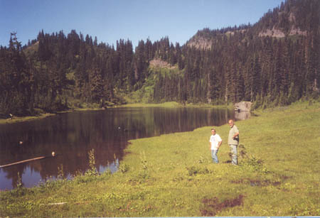 Al and Bob at Crag Lake.