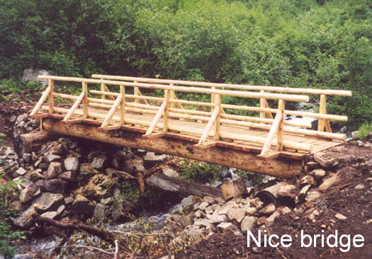 New bridge across Brush Creek.