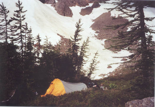 Camping alone just under Powder Mountain.