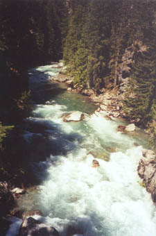 View of Stehekin River from High Bridge.