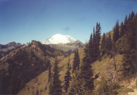 View of Mount Rainier from north of Chinook Pass.