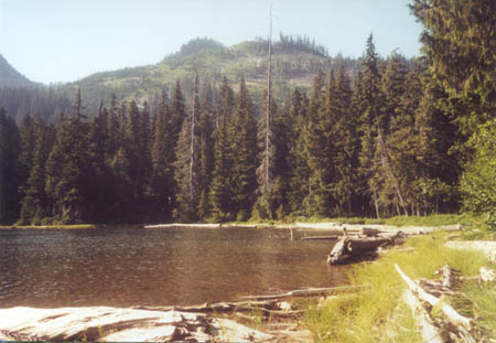 Stirup Lake. One mile off PCT.