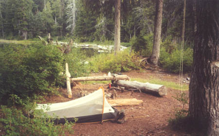 Camp at Stirup Lake.
