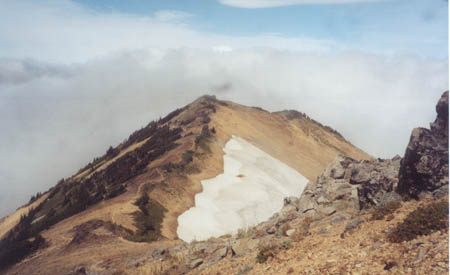 Notice the PCT walking the ridge south of Old Snowy.
