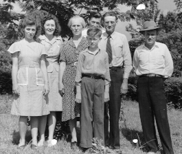 newman brother father scott front lois dortha gene pictured left right group her