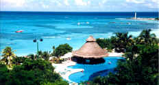 The view from our room at the Fiesta American Coral Beach, Cancun, Mexico