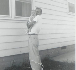 July 29, 1955, with dad