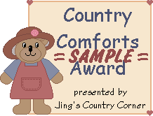 This award is awarded to country sites with a cozy touch