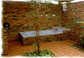 Open-air private bathroom