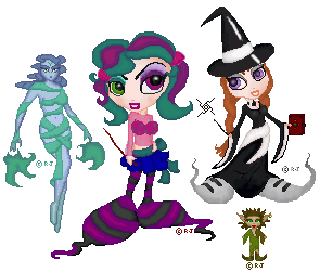 Bases, From Left clockwise: Kelly Erin�s Dollz, Camilla Nimue�s Dollz, Camilla Nimue�s Dollz, Angel Sisters Dollz