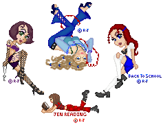 Bases: clockwise from left: ?, Kissalicious Dollz, ?, ? 