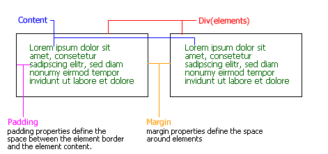 CSS Margin and Padding properties, what is margin?, what is padding?, difference between margin and padding, CSS Margin, CSS Padding