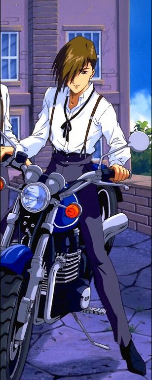 He's got the bad boy look going on here. Who doesn't like that?
