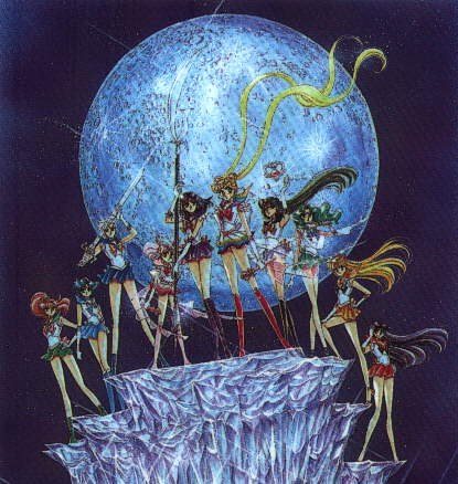 The Sailor Scouts in Moonlight