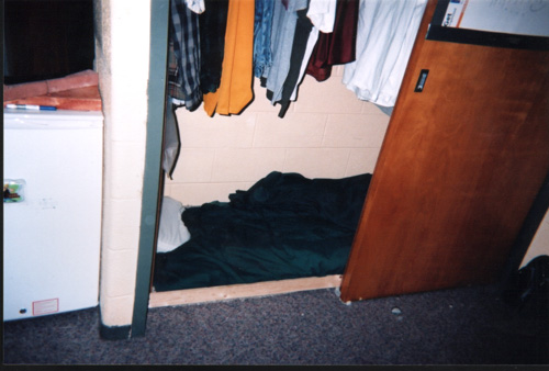 Bottom of closet