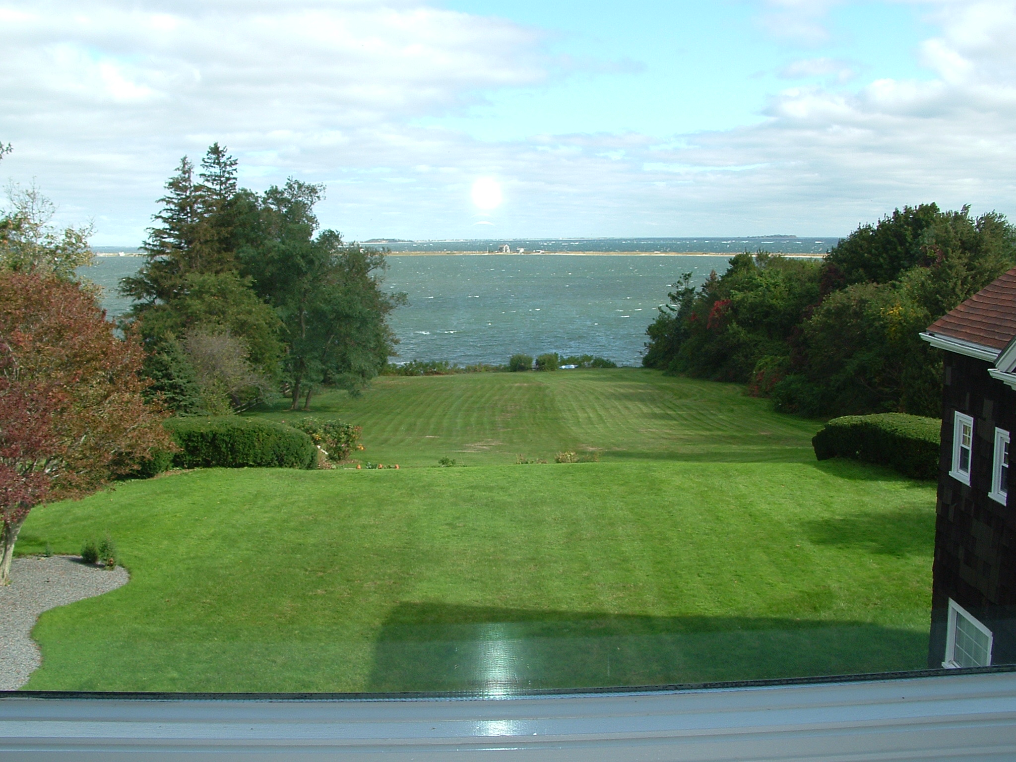 view from upstairs bedroom