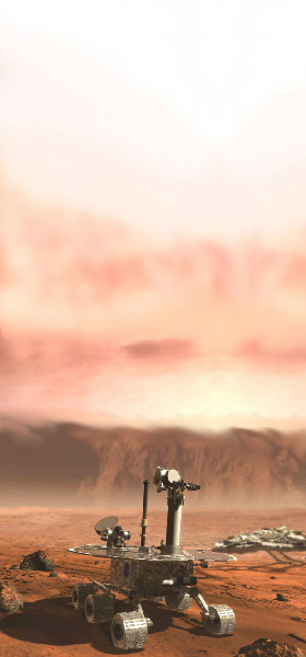 Artist conception of
Mars 2003 Lander.