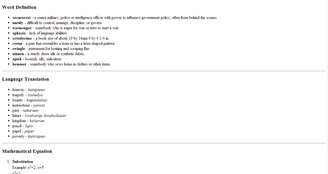 Text Formatting