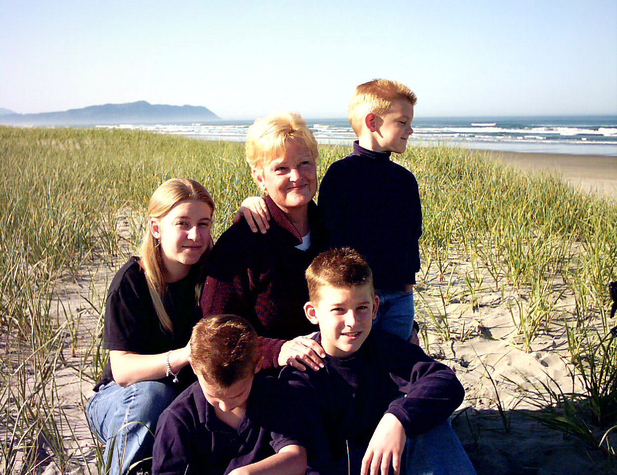 Beach portraits with Grandma Barbara - Apr 26 '04.