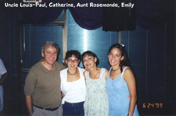 Louis-Paul, Catherine, Rosemonde, and Emily.