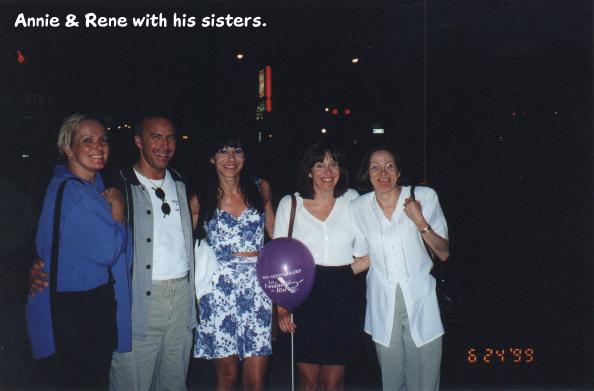 Annie & Rene with his sisters.