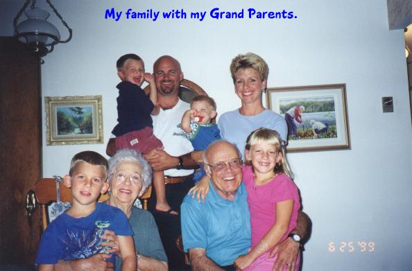 Our family with the French Grandparents.