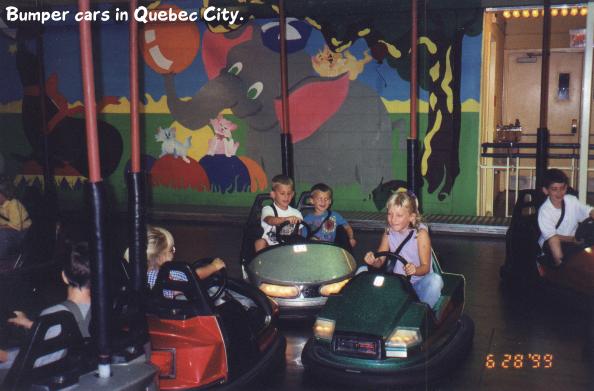 Driving the Bumper Cars.