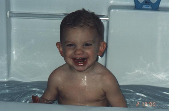 He loves the water.