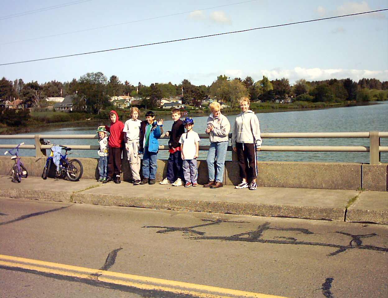 With friends at Neacoxie Lake - Apr 24, '04.