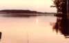 Shallow end, looking east at sunrise.