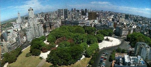 Mi Buenos Aires Querido.... Plaza San Mart�n desde la Torres de los Ingleses. Haga CLIK para acceder a la p�gina!