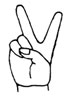 peace fingers